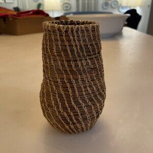 Handmade Pine Needle Vessel